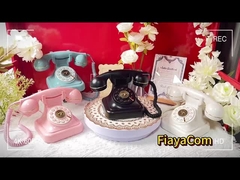 Mariages Célébrations Téléphone Livre d'invités Son clair Téléphone vintage Enregistreur de voix Design de bouton