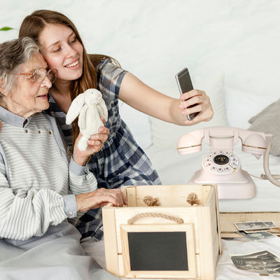32 Go Message d'invité de mariage en couleur personnalisée Audio de téléphone Livre d'invités pour les anniversaires Événements