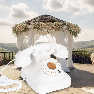 Le livre d'invités de mariage stylé téléphone électrique rechargeable enregistreur de téléphone vintage pour mariage