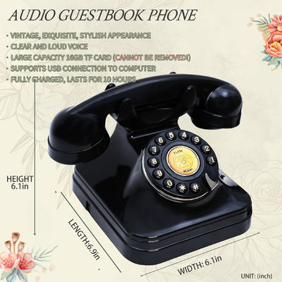 Audio personnalisé Livre d'invité Messagerie vocale 32 Go Laissez un message Téléphone Mariage