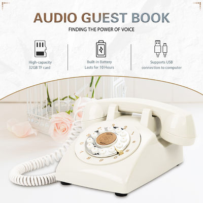 Message vocal en plastique Livre d'invité Mariage Audio Livre de message personnalisé pour garder des souvenirs