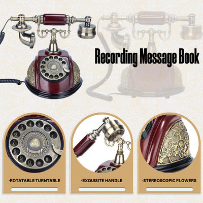 Livre d'invités audio de style européen Mariage téléphonique rechargeable pour collecter des messages