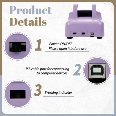 Téléphone compatible USB Livre d'invités Téléphone d'enregistrement Plastique pour les douches pour bébés