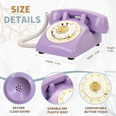 Téléphone compatible USB Livre d'invités Téléphone d'enregistrement Plastique pour les douches pour bébés