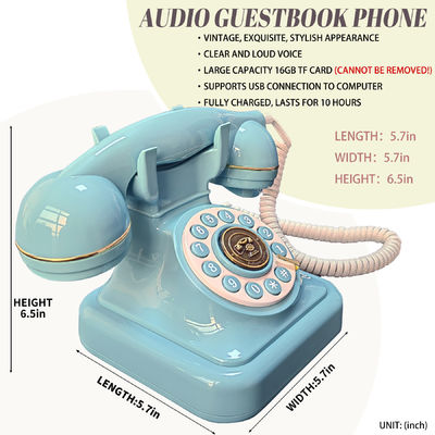 Enregistrement Des vœux Messages Messages Vocabulaire Téléphone Livre d'invité Mariage Qualité sonore claire