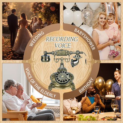 Message spécial 32GB Téléphone Audio Livre d'invités Pour les fêtes de mariage
