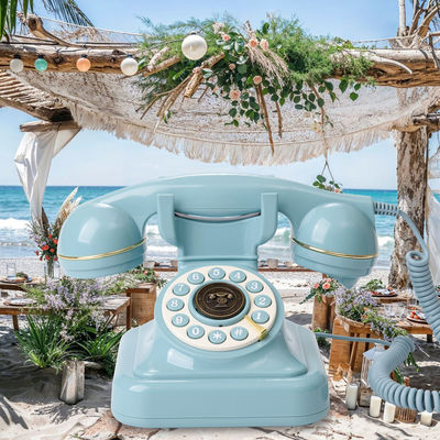 32GB Téléphone son clair Livre d'invité Mariage Bleu Pour les douches de bébé Événements