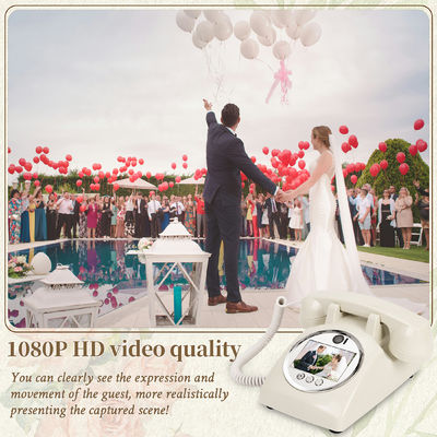 Qualité sonore claire Enregistrement téléphonique Livre d'invités Vidéo Livre d'invités Pour mariage Graduation Douches de bébé